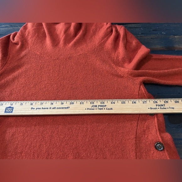 Small CREMIEUX Burnt Orange Rust Sweater Blouse NWT Stretchy - Picture 3 of 7